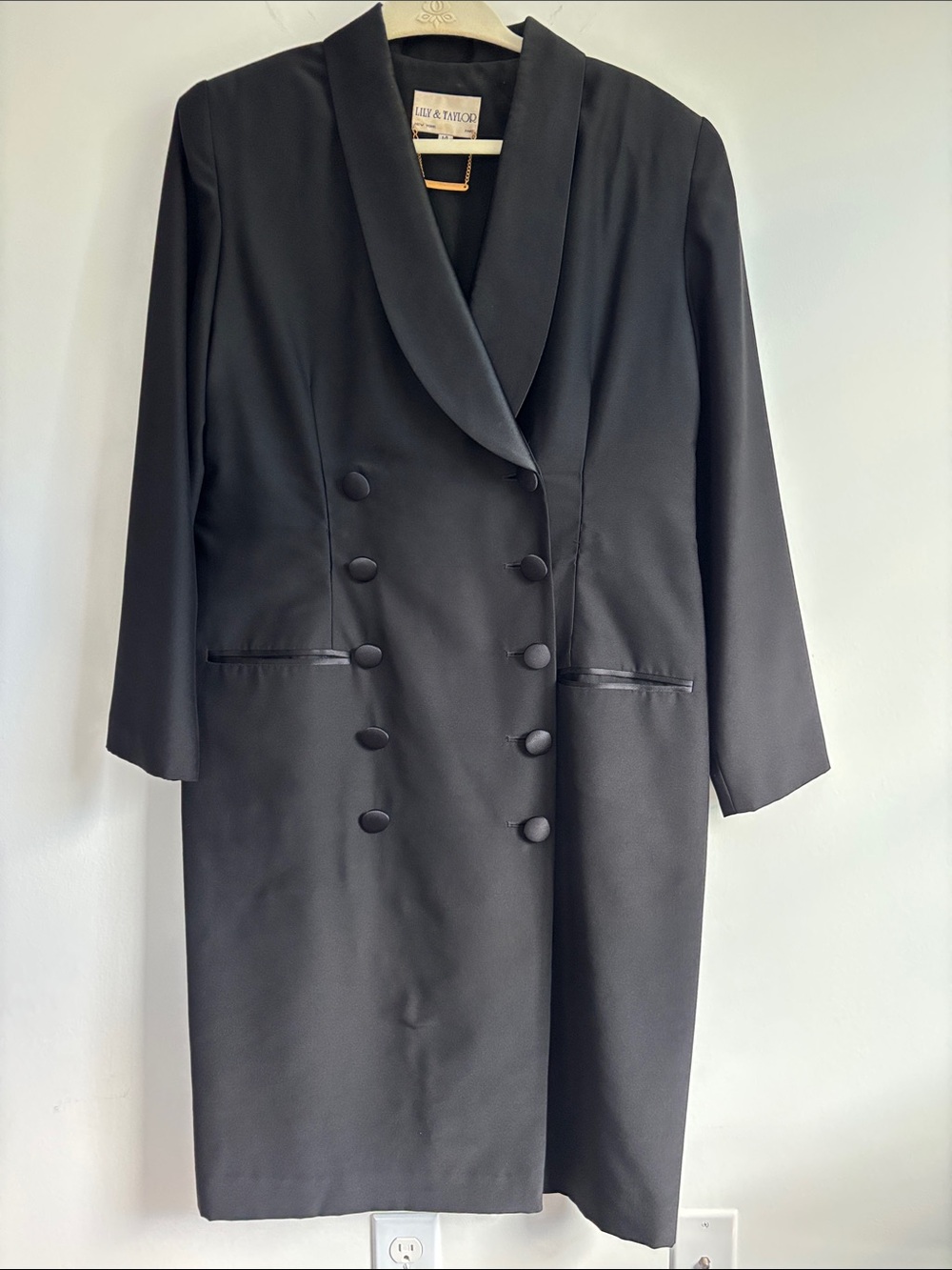 Vintage Lily & Taylor Tuxedo Dress